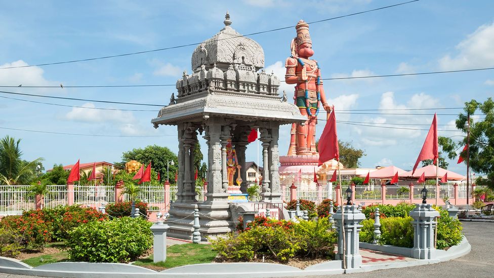 Many people from Trinidad & Tobago have deep ties to India, which is evident in the island's Hindu temple (Credit: CircleEyes/Getty Images)