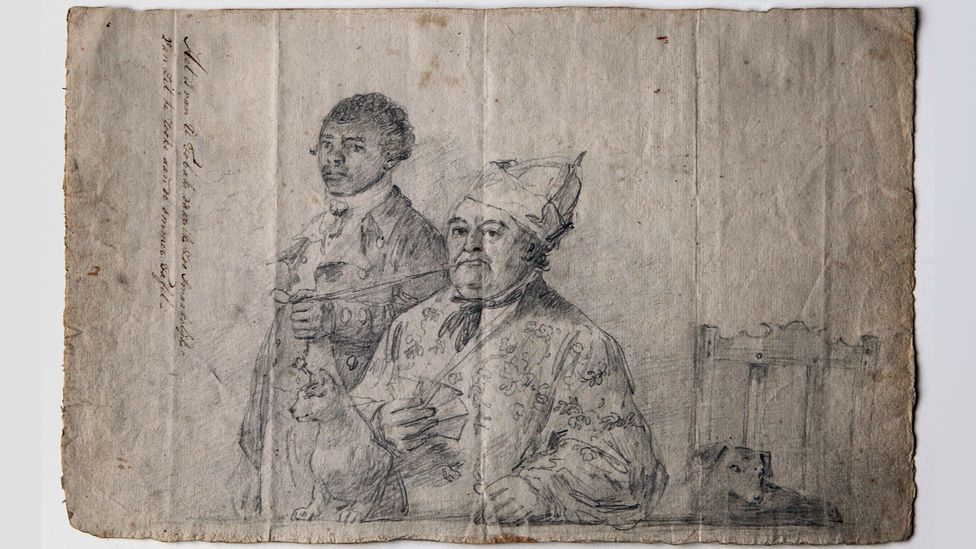 Augustus van Bengalen holding Hendrik Cloete’s pipe - the exhibition focuses on the social side of slavery in order to tell the stories of real people (Credit: Rijksmuseum)