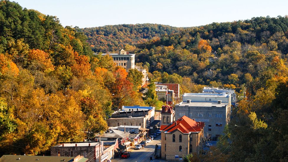 Rural towns in the Ozark Mountains in the US state of Arkansas are among destinations for workers who crave outdoor experiences (Credit: Getty Images)