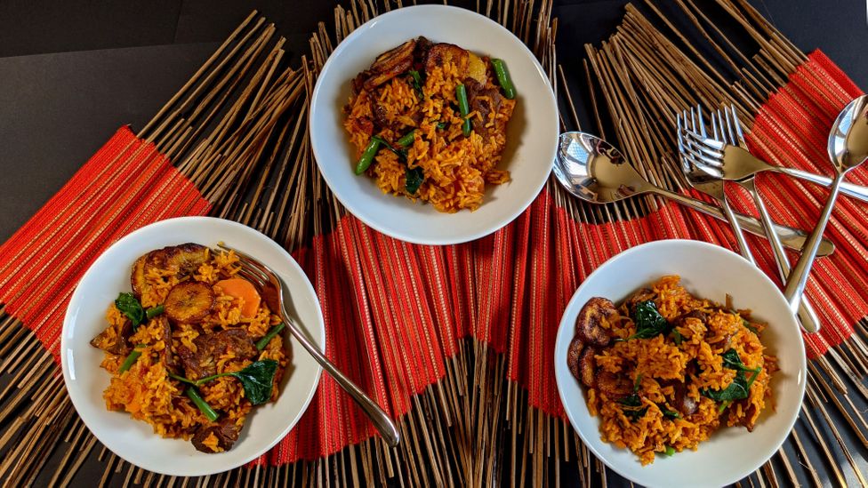 Jollof rice is a popular dish at parties, ceremonies and weddings across West Africa (Credit: Patti Sloley)