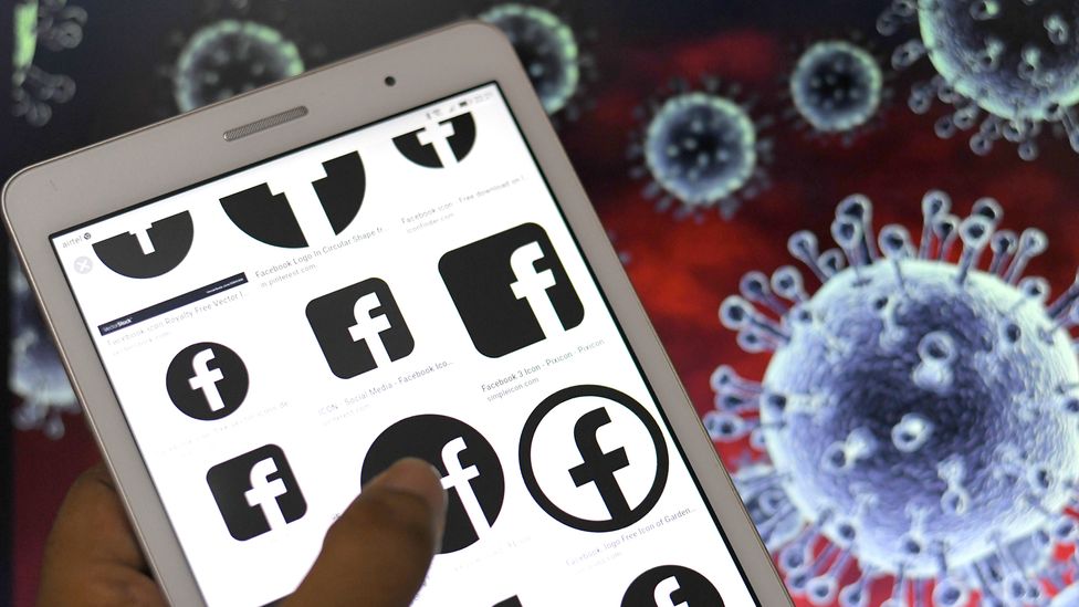 Social media has seen a huge amount of false content about Covid-19 since the pandemic started last year (Credit: Sopa Images/Getty Images)