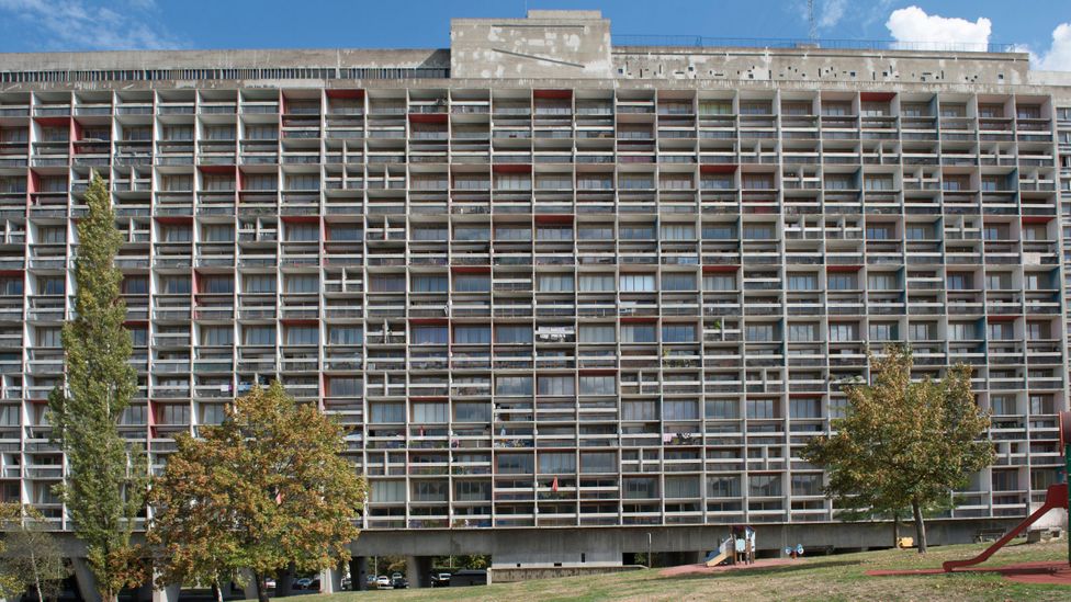 Think of concrete, and modernist architecture often comes to mind, such as the imposing buildings of Le Corbusier in France (Credit: Alamy)