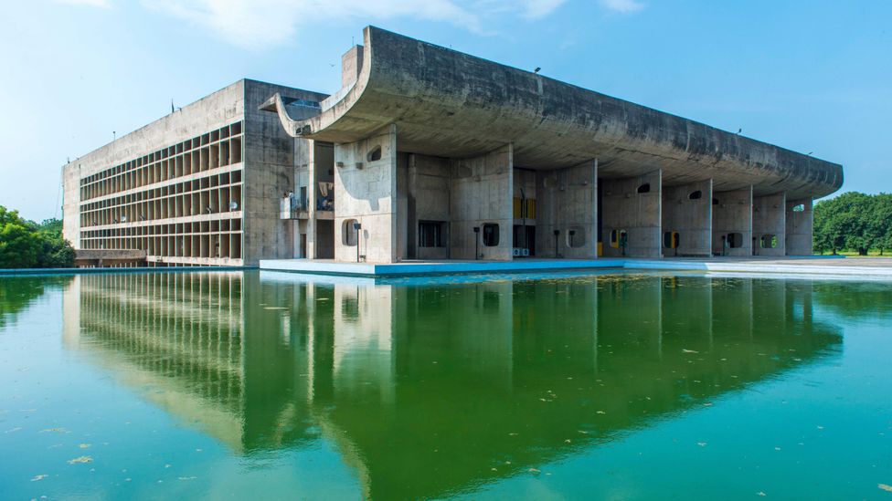 Le Corbusier also designed The Palace of Assembly, a government building in Chandigarh, India (Credit: Alamy)