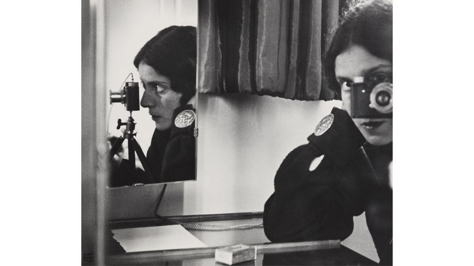 Ilse Bing, shown here in a 1931 self-portrait, was known as the 'Queen of the Leica' (Credit: Ilse Bing Estate)