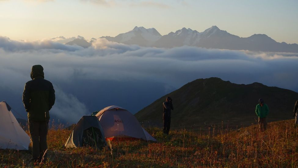 沿途，徒步旅行者在賓館露營或過夜（圖片來源：Transcaucasian Trail Association）