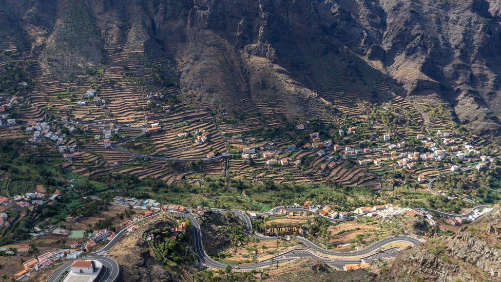 Silbo Gomero is perfectly suited to this landscape of deep valleys and steep ravines (Credit: Richard Franks) Silbo Gomero is perfectly suited to this landscape of deep valleys and steep ravines (Credit: Richard Franks)