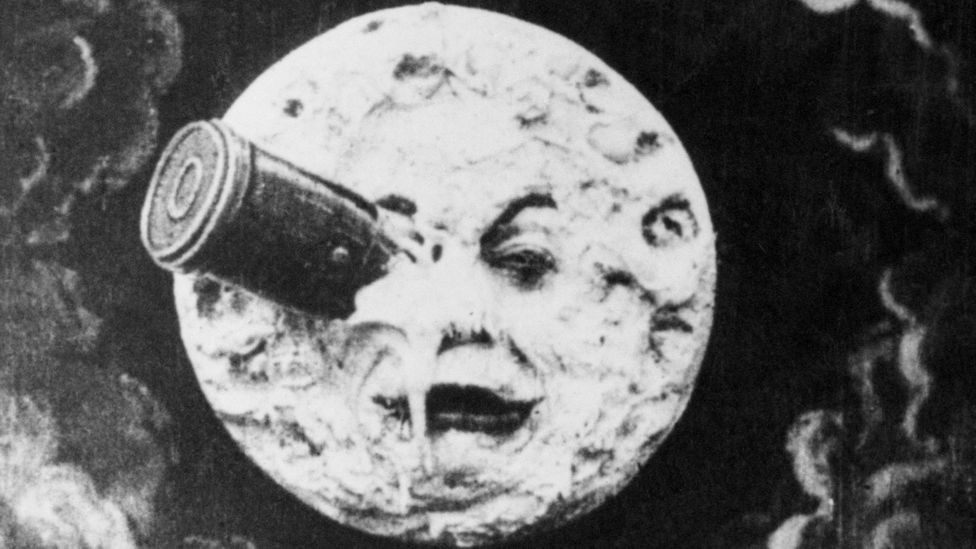 In George Melies 1902 film A Trip to the Moon, astronomers make a visit, but do not settle – and it's already inhabited (Credit: Getty Images) In George Melies 1902 film A Trip to the Moon, astronomers make a visit, but do not settle – and it's already inhabited (Credit: Getty Images)