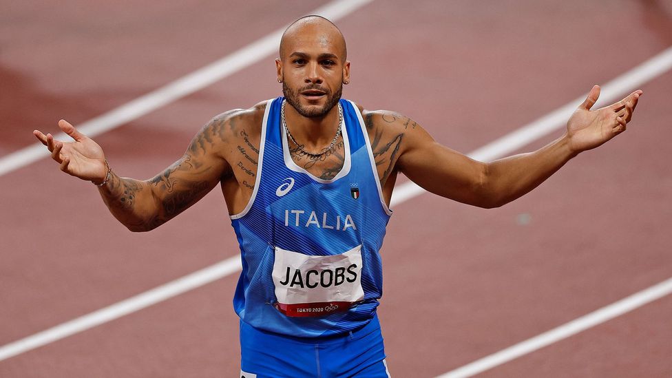 Italy's Lamont Marcell Jacobs only switched to the 100m in 2018 (Credit: Getty Images/Odd Andersen/AFP)