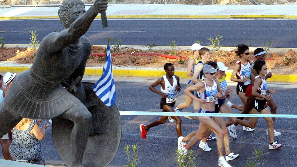 The Ancient Greeks may not have matched modern athletic pace, but they trained hard (Credit: Getty Images)