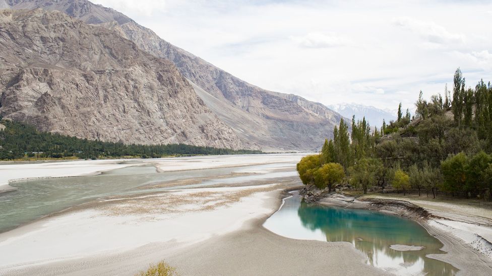The Shyok river forms part of the Indus basin, which feeds the largest area of irrigation in the world (Credit: Emeric Fohlen/Getty Images)