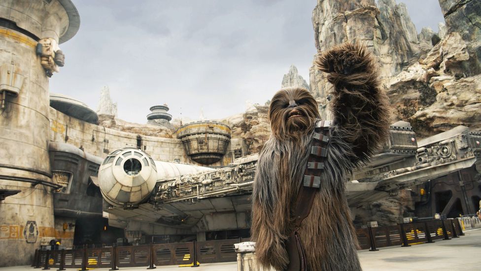 Increasingly, new attractions are spin-offs from films or TV shows, such as the Star Wars-themed land Galaxy's Edge (Credit: Disney+)