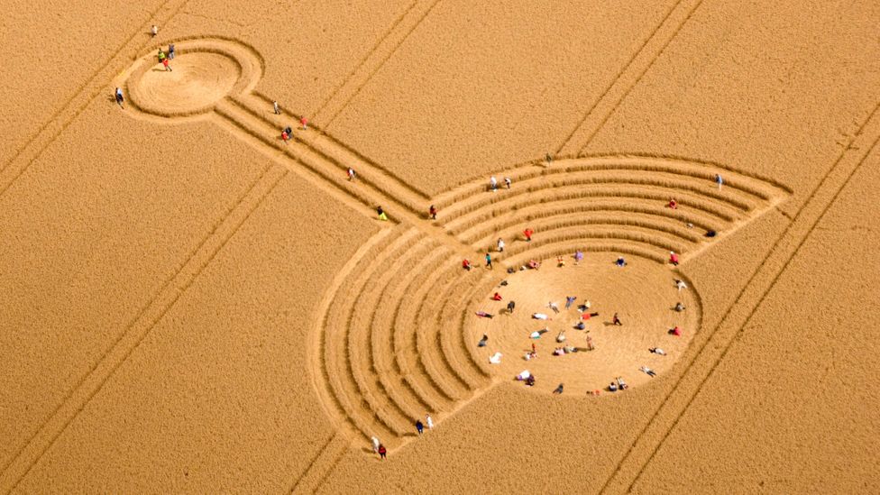 Crop circle in Wiltshire, UK