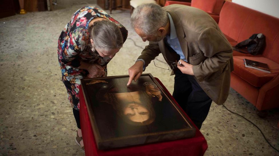 Art restorer Dianne Modestini in a scene from The Lost Leonardo, one of two new documentaries about the Salvator Mundi (Credit: Sony Pictures Classics/Entertainment Pictures)