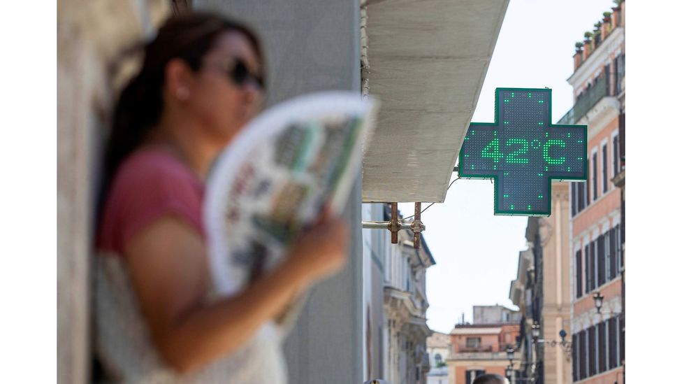 This summer has seen record temperatures in Europe and the US (Credit: EPA/Massimo Percossi)