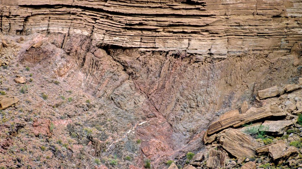 Rocks are usually laid down in a sequence of orderly layers, one on top of the other – but The Great Unconformity breaks with tradition (Credit: Alamy)