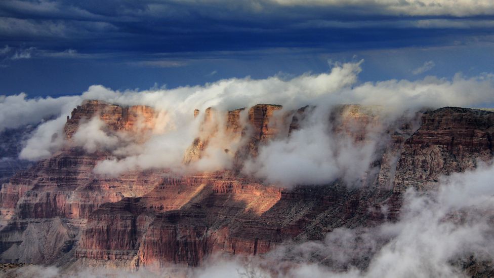 The Grand Canyon shrouded in cloud (Credit: Getty Images)