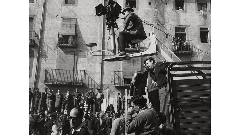 Berlanga on the set of Plácido – his signature as a filmmaker is the combined use of long takes and crowds (Credit: Jet Films/Alamy)