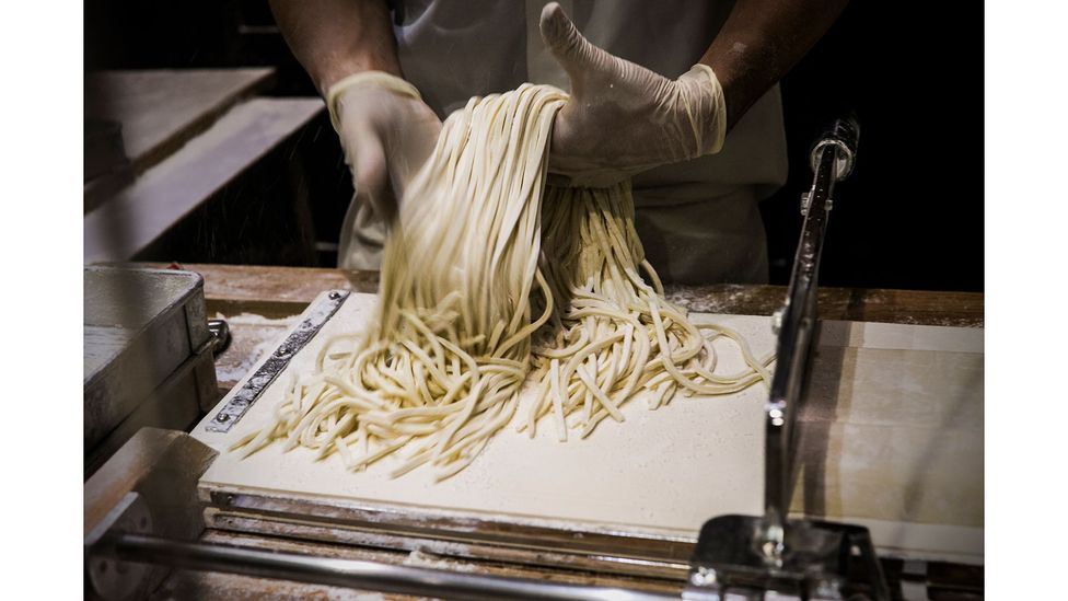 The way the dough is layered and prepared beforehand can help to determine how well the noodles cope with being frozen (Credit: Getty Images)