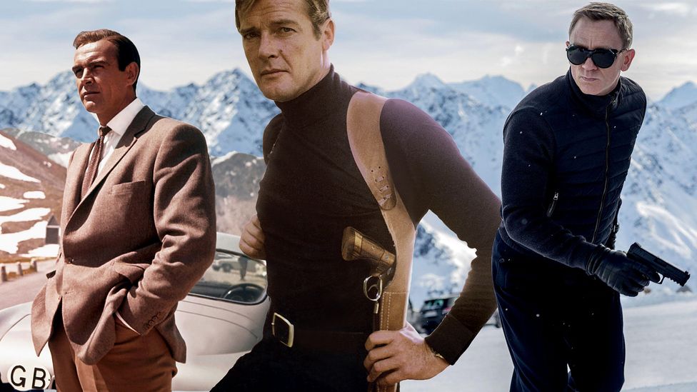 Three different iterations of James Bond