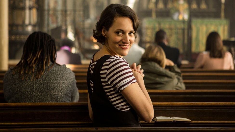 In Phoebe Waller-Bridge's 2016 comedy Fleabag, the eponymous heroine works through her unaddressed grief (Credit: BBC)
