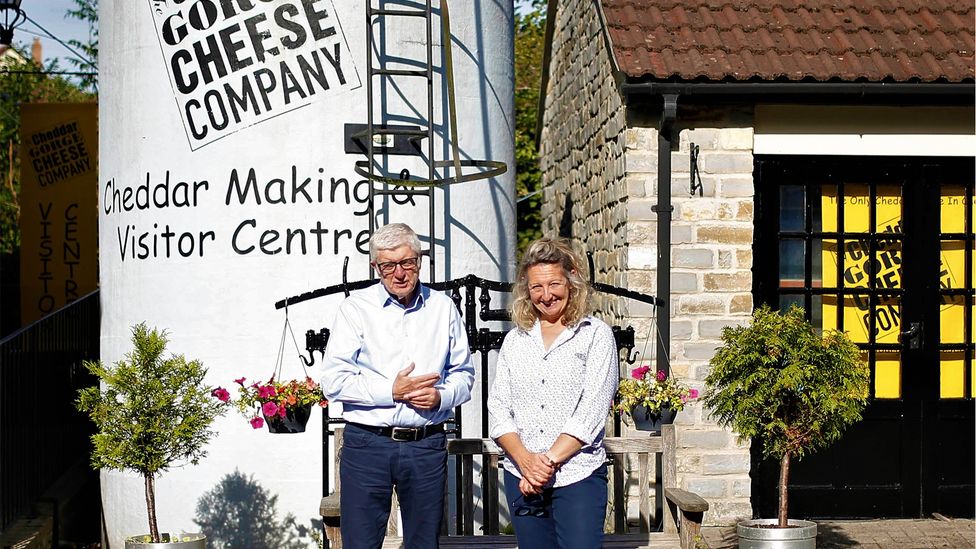 John and Katherine Spencer's Cheddar Gorge Cheese Company recently won a slew of awards at multiple cheese competitions (Credit: Cheddar Gorge Cheese Company)