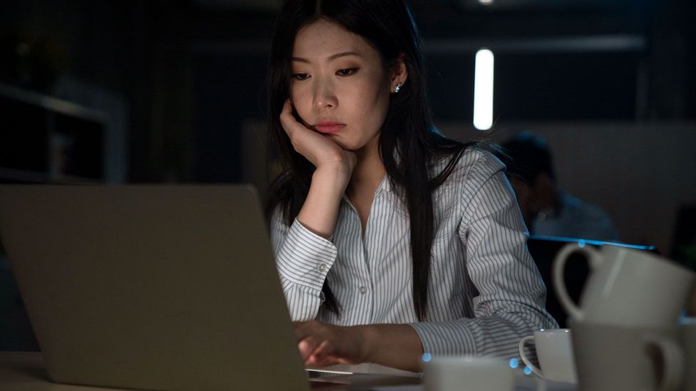Woman at computer