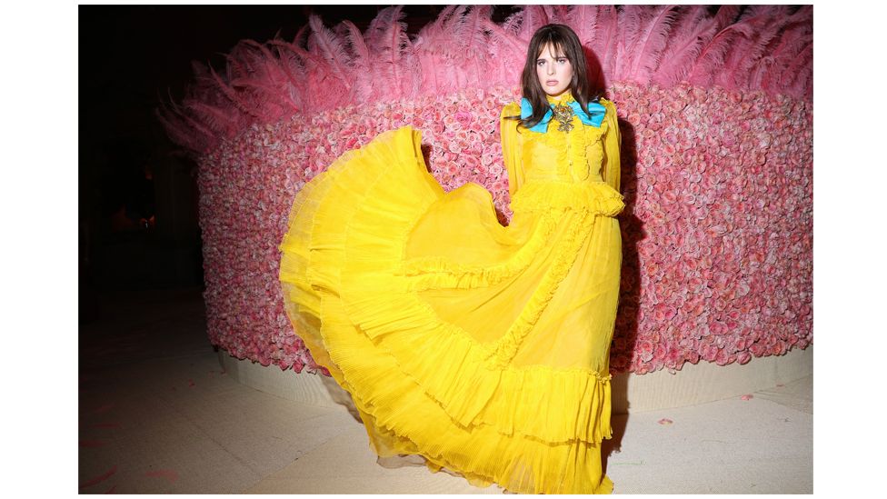 Actor and writer Hari Nef – seen here at the Met Gala – has also appeared in fashion campaigns (Credit: Getty Images)