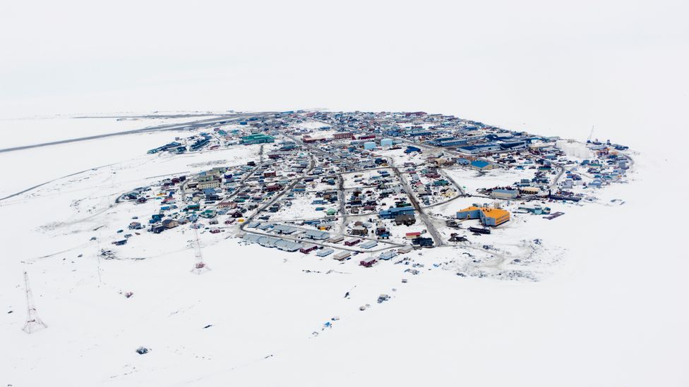 The city of Kotzebue lies in Alaska's remote Northwest Arctic region, and the Iñupiaq word for it means "shaped like a long island" (Credit: Alamy).