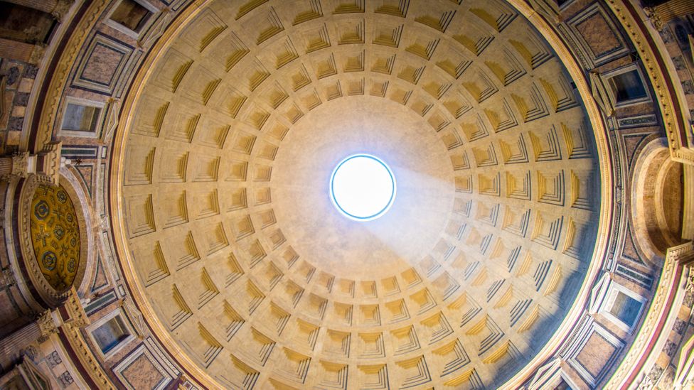 The engineering marvel that is the oculus floods the interior of the Pantheon with natural light (Credit: Edwin Remsberg/Getty Images)