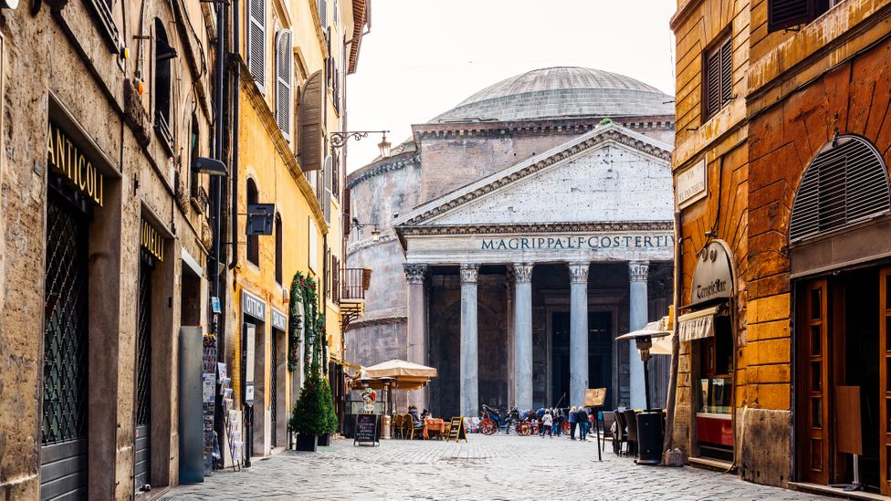 Featuring the world's largest unreinforced concrete dome, the Pantheon is testament to the superiority of Roman building techniques (Credit: Alexander Spatari/Getty Images)