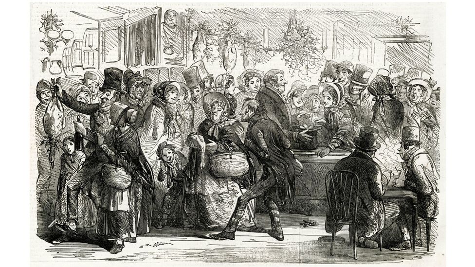 The Victorians pioneered "Goose Clubs". If you paid sixpence every week for 10-12 weeks, you'd be given a goose and a bottle of spirit on Christmas eve (Credit: Alamy)
