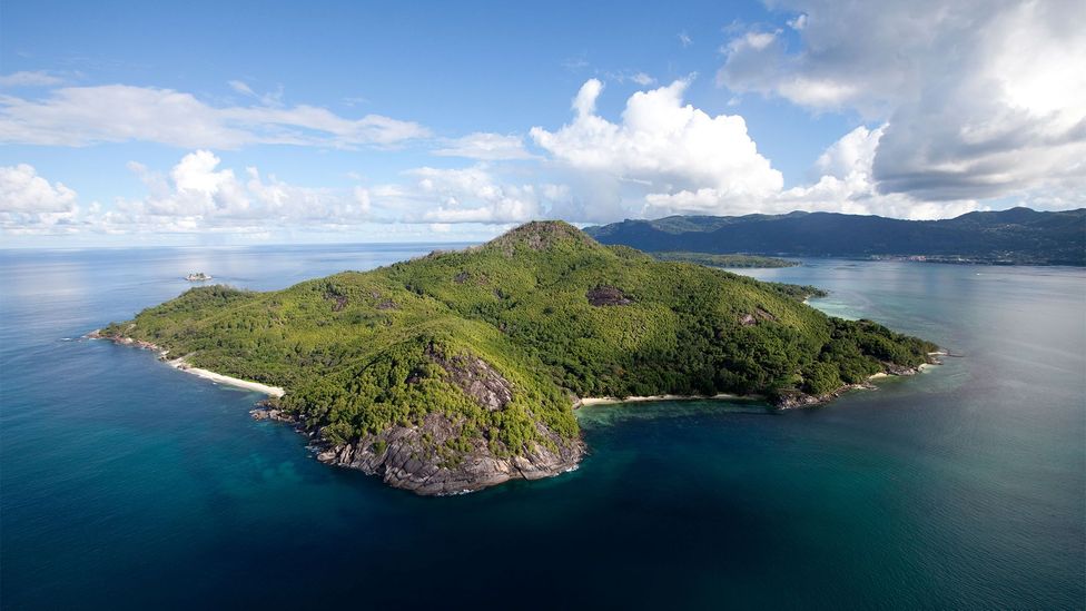 Moyenne is a 0.099sq km dot off the coast of the Seychelles' largest island, Mahé (Credit: imageBROKER/Alamy)
