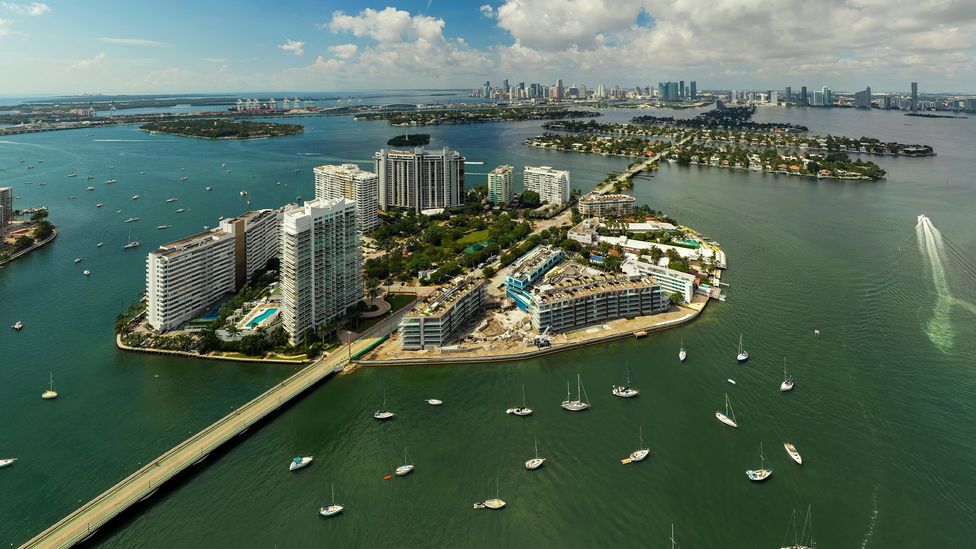 Built in the early 20th Century, property on the six Venetian Islands of Miami was sold while they were still underwater (Credit: Alamy)