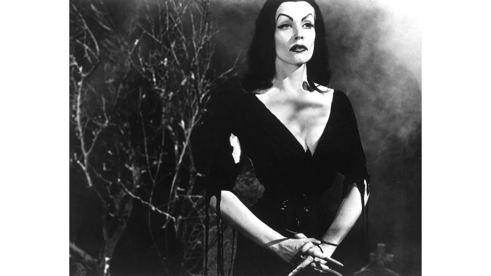 Maila Nurmi hosted her own series, The Vampira Show, from 1954 to 1955 – before appearing as the character in Plan 9 from Outer Space (Credit: Alamy)