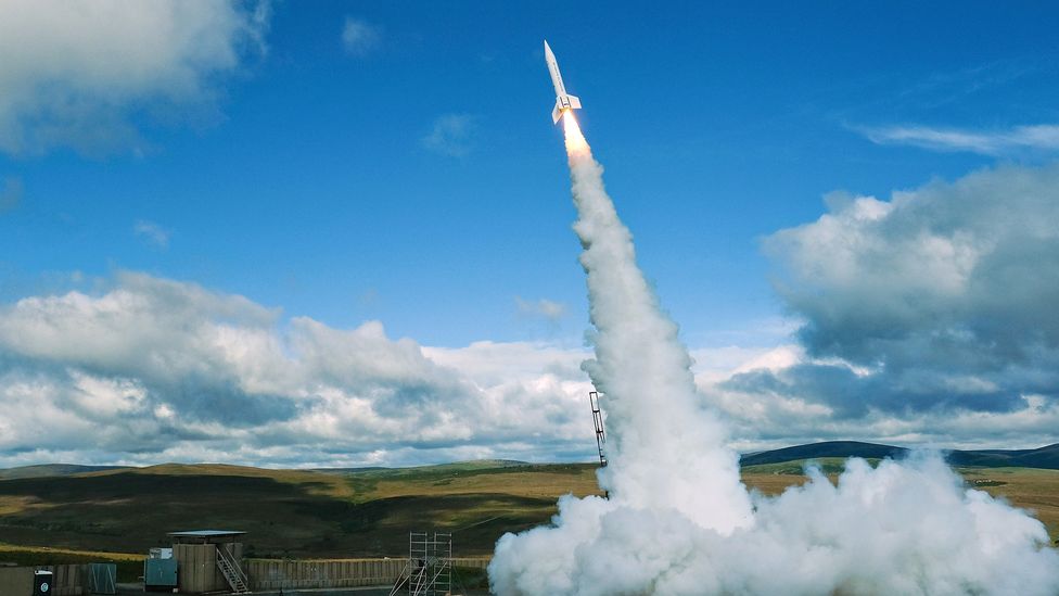 The UK's space launch potential has been so far limied to small rockets, such as the Skybolt 2 launched in 2017 (Credit: Ian Forsyth/Getty Images)