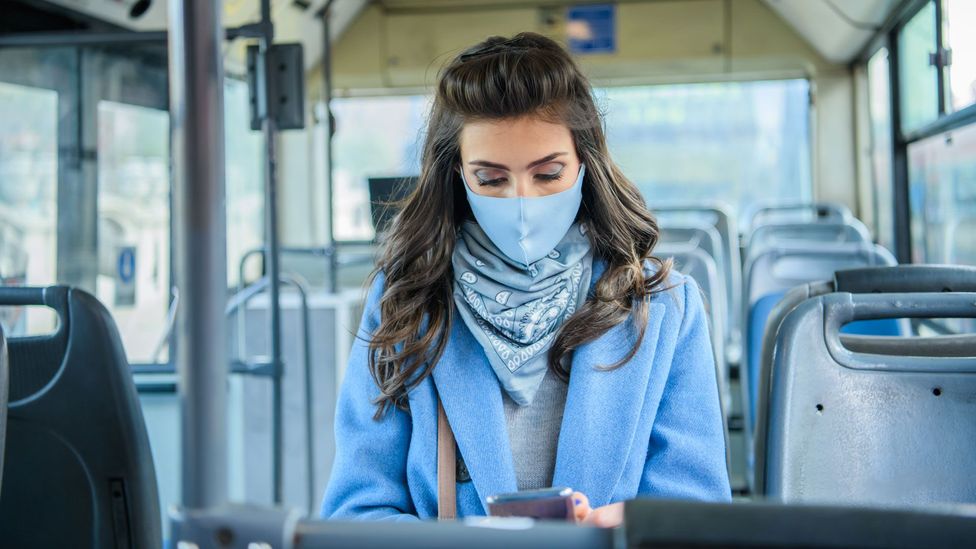 The days of workers jamming into crowded busses and trains to get to work en masse may become a relic of pre-pandemic days (Credit: Getty Images)
