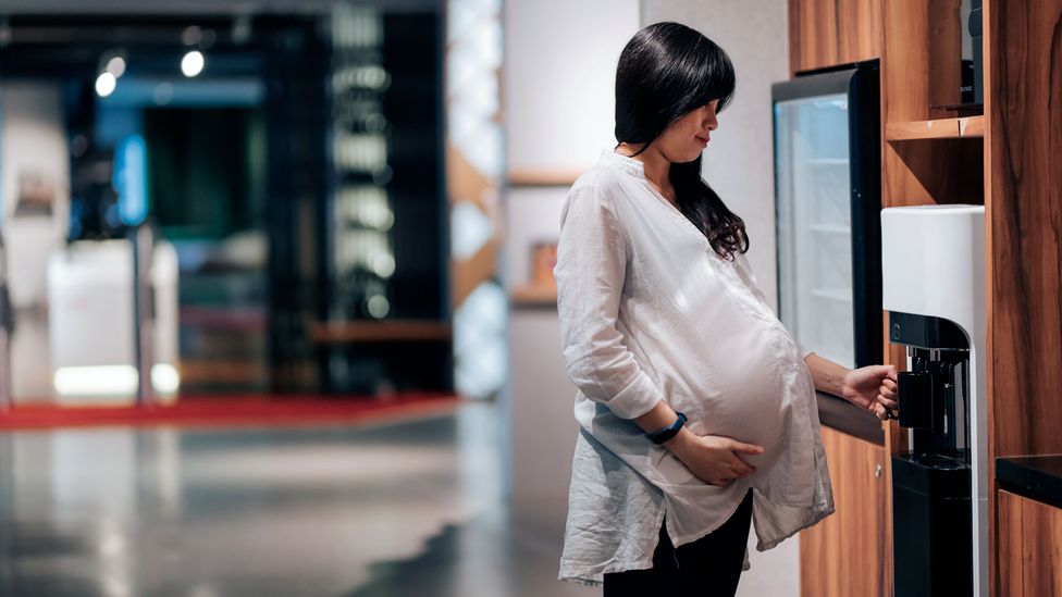 Some pregnant employees report being left out of conversations or opportunities for advancement (Credit: Getty Images)