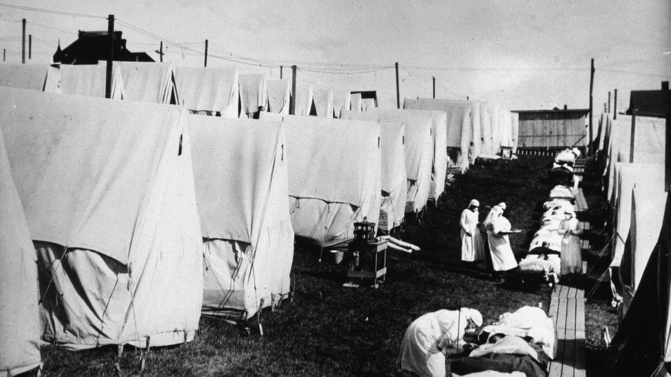 The 1918 flu pandemic was still affecting the health of the global population over 40 years later (Credit: Getty Images)