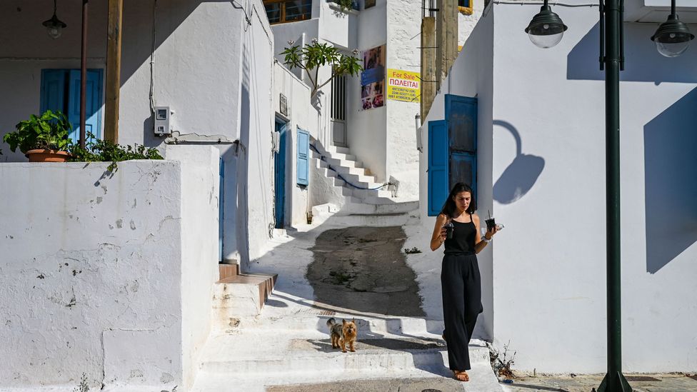 The town of Tilos has only 500 inhabitants, but has big ambitions to push decarbonisation in Greece (Credit: Getty Images)