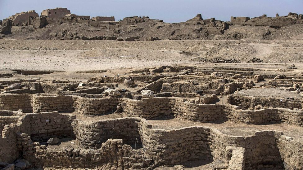 A 3,000-year-old Egyptian city called Aten was uncovered west of Luxor (Credit: Khaled Desouki/Getty Images)