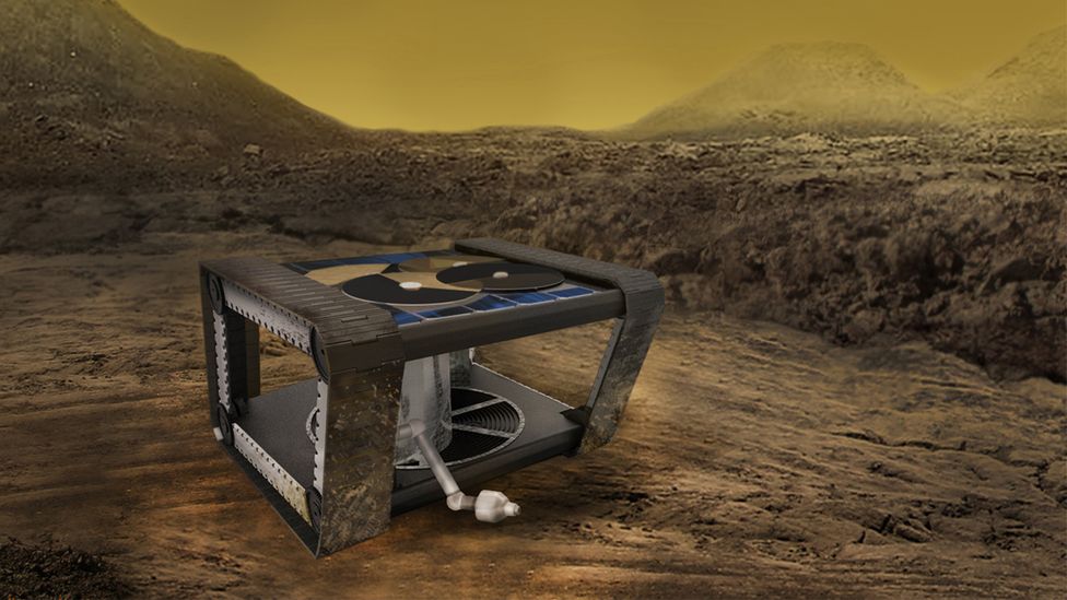 Simple, robust tank-like rovers might be needed to explore some of the more inhospitable planets in our Solar System (Credit: Nasa/Johns Hopkins APL)