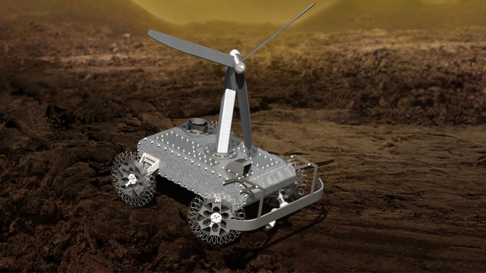 The Harv rover uses simple but robust electronics which can withstand the pressure and temperatures of environments such as Venus (Credit: Nasa/Johns Hopkins APL)