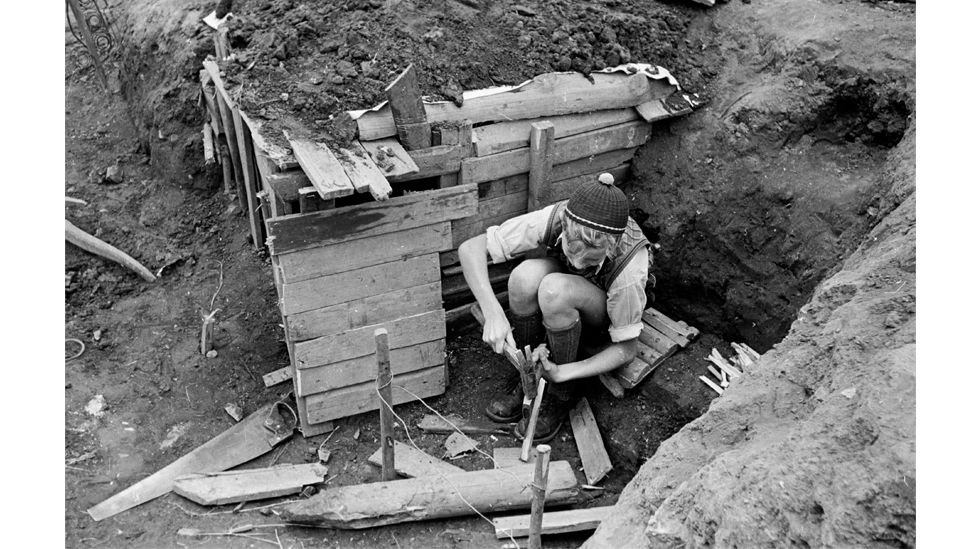 A 1940s experimental adventure playground in Emdrup, Copenhagen, was the first example of a "junk playground" or skrammellegepladser (Credit: Getty Images)