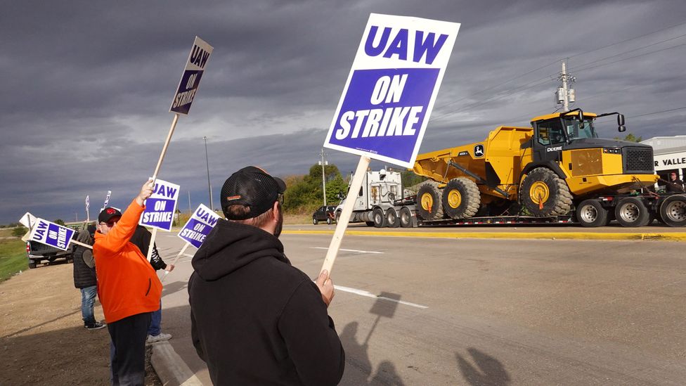 In the US private sector especially, a burst of employee activism has led some workers to strike and form unions (Credit: Getty Images)