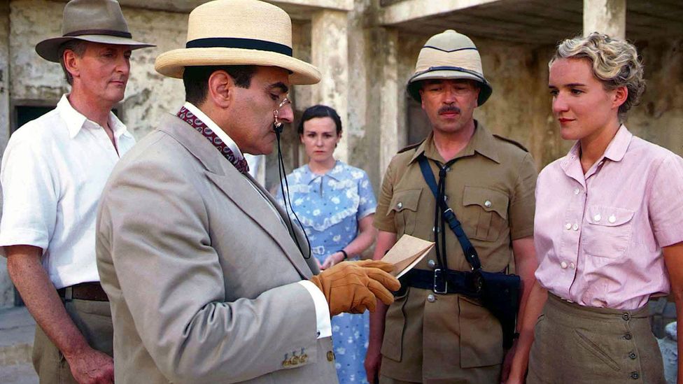 The Poirot TV series, starring David Suchet, arguably erased some diversity in its adaptations of the novels (Credit: Alamy)