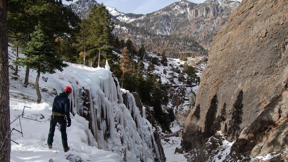 The Ouray Ice Park is nestled in the Rocky Mountains in the south-west United States, known as the "Switzerland of America" (Credit: Margaret Hedderman)