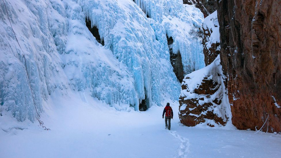 The ice park is likened to a ski resort, with a strong economic impact on Ouray (Credit: Rowan Romeyn/Alamy)