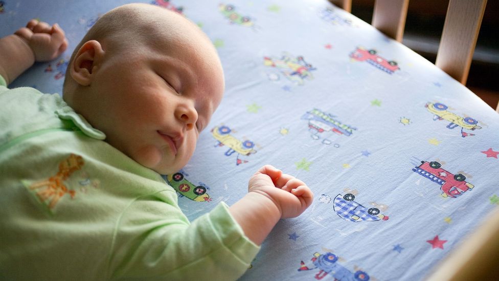 Putting babies to sleep on their backs can reduce the risk of sudden infant death syndrome (Credit: Getty Images)
