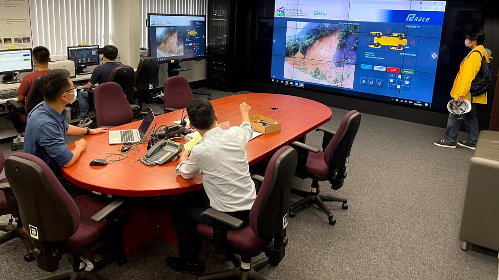 The emergency control centre at Hong Kong's Geotechnical Engineering Office (Credit: GEO/Hong Kong Government)