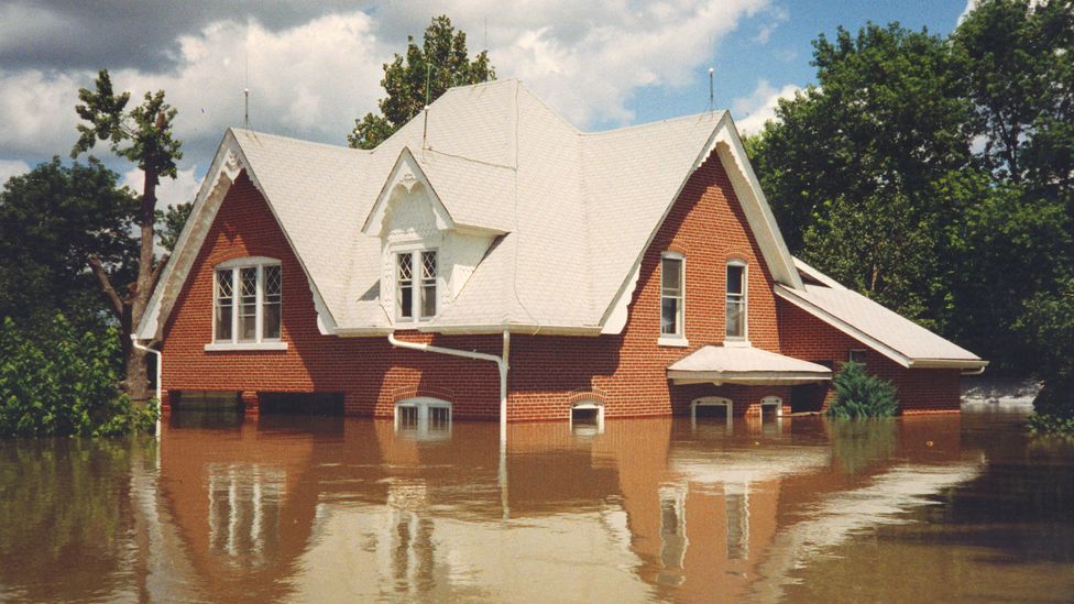 Some 90% of buildings in Valmeyer were damaged during the floods of summer 1993 (Credit: Dennis Knobloch)